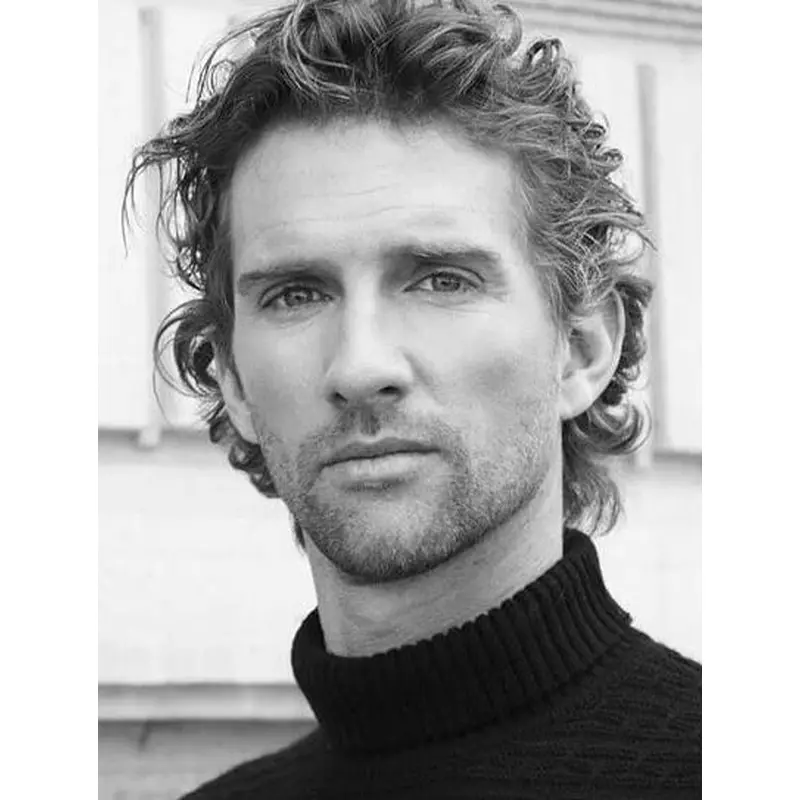 Synthetic Capless Black Curly Suitable Surfer Wigs