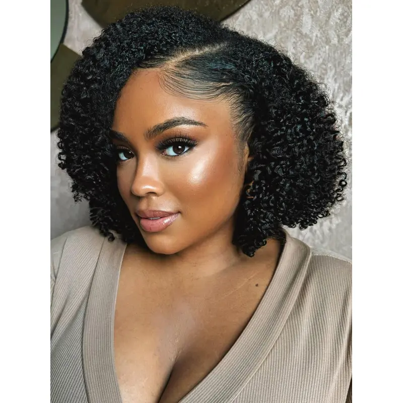 Bob Wigs For African American Monofilament Black Wigs