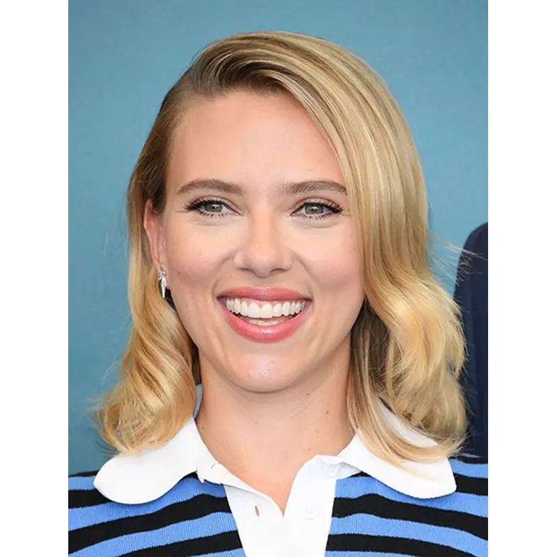 Curly Shoulder Length Blonde Synthetic Scarlett Johansson Wigs