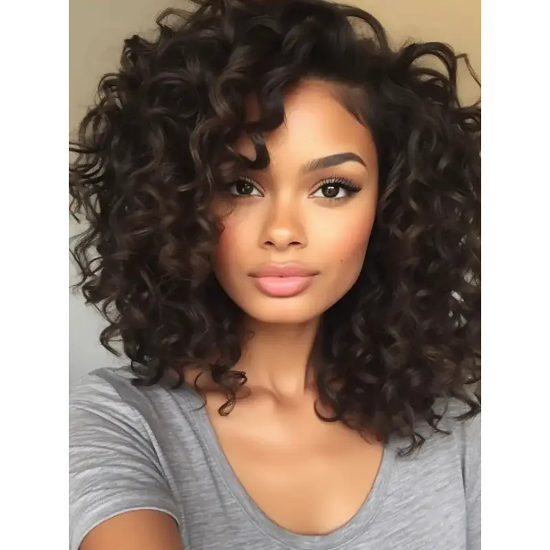 Wigs African Shoulder Length Layered Monofilament Wigs