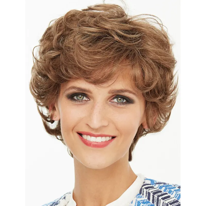 10" Wavy Capless Blonde Womens Bob Wig