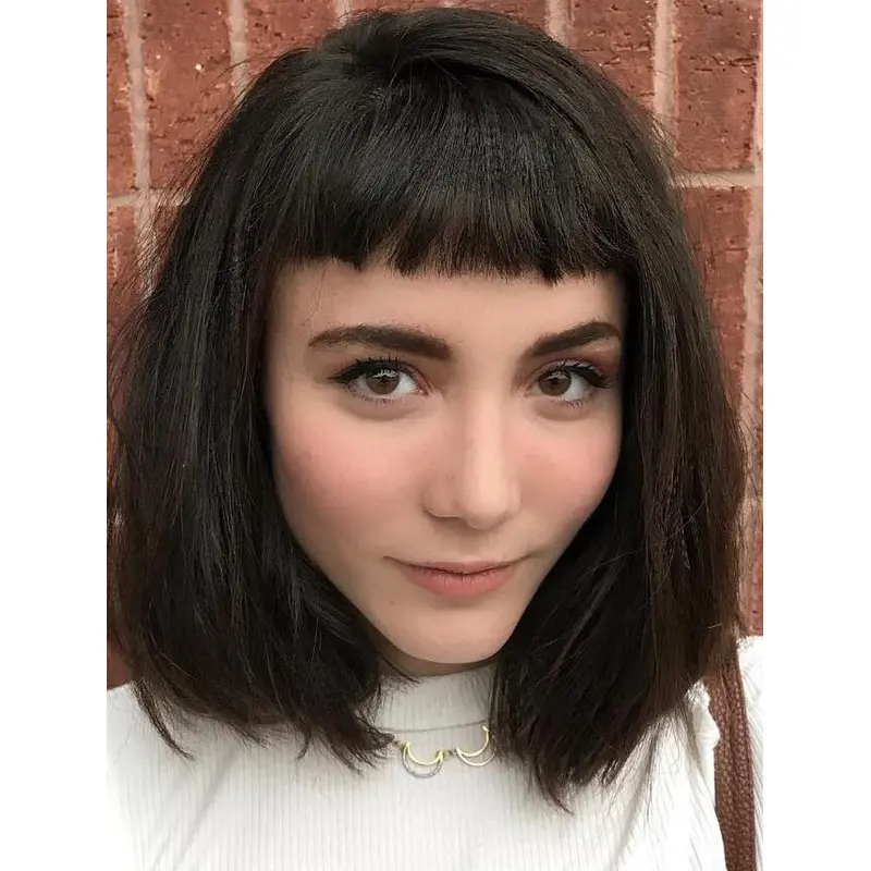 Womens Wigs For Sale Black Straight Synthetic Lace Front Bob Wigs