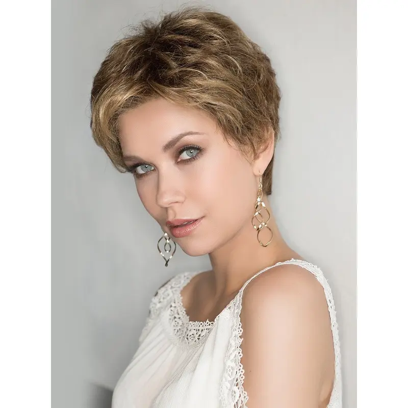 Curly Blonde Boycuts High Quality Synthetic Blonde Wig