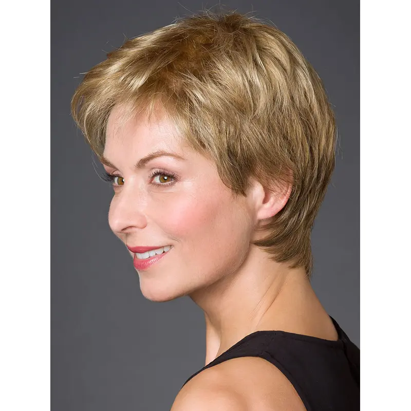 Incredible 100% Hand-tied Synthetic Straight 8" Short Wigs