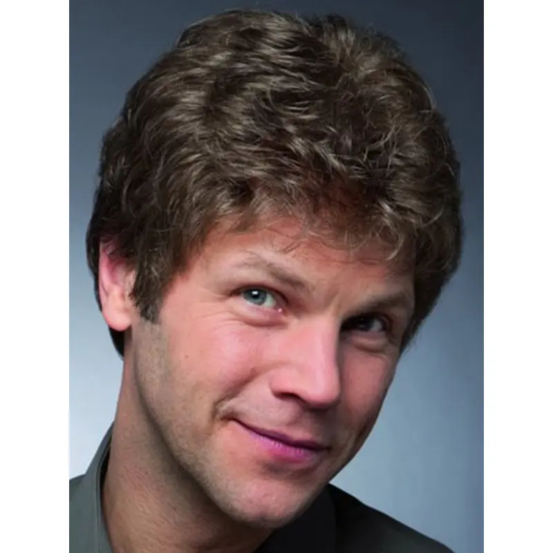 Convenient Monofilament Wavy Short Men Wigs