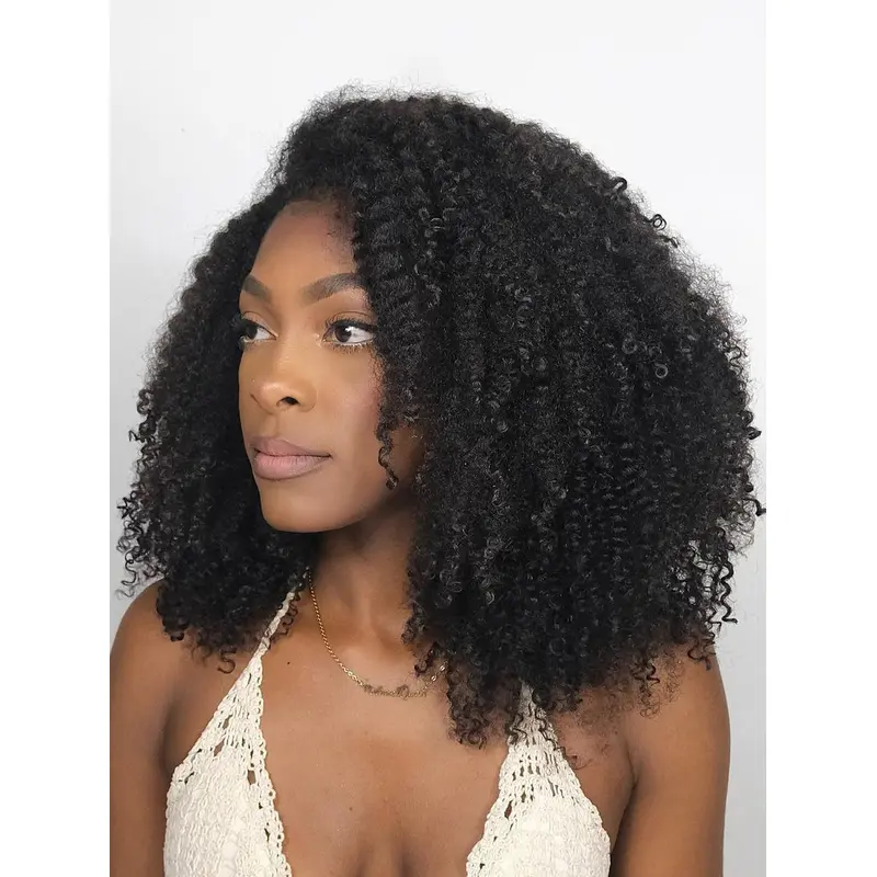 African American Lace Front Wigs Shoulder Length Kinky 14" Bobs Wigs