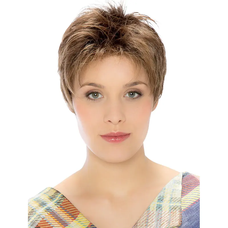 Brown Straight Lace Front Good Boycuts Synthetic Wigs