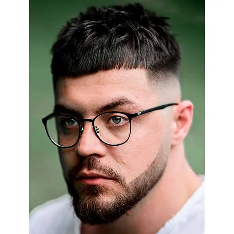 Men'S Short Wigs Straight Sythetic 4" Boycuts Wigs