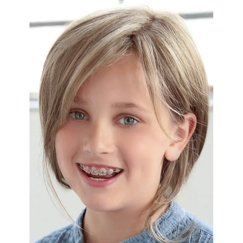 Beautiful Shoulder Length Straight Blonde With Bangs Amazing Wigs