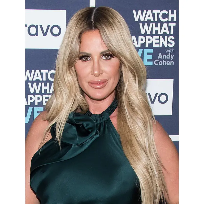 Without Bangs Synthetic Blonde Capless Kim Zolciak Wigs