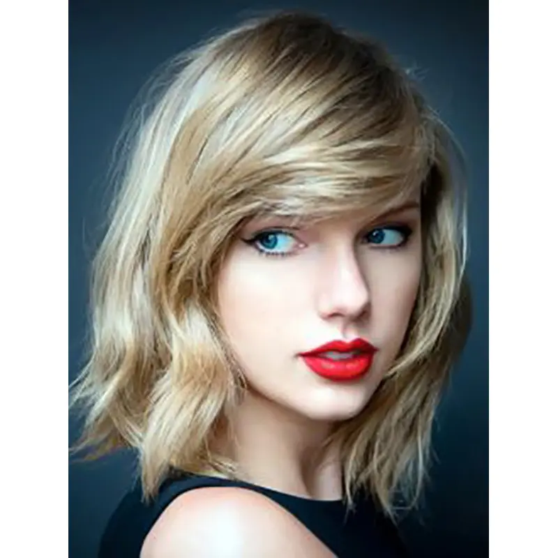 Lace Front Chin Length Blonde Straight Bobs Taylor Swift Wigs