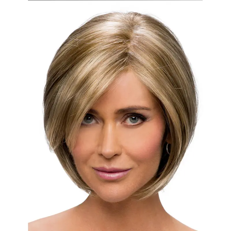 Comfortable Synthetic Monofilament Straight Medium Wigs