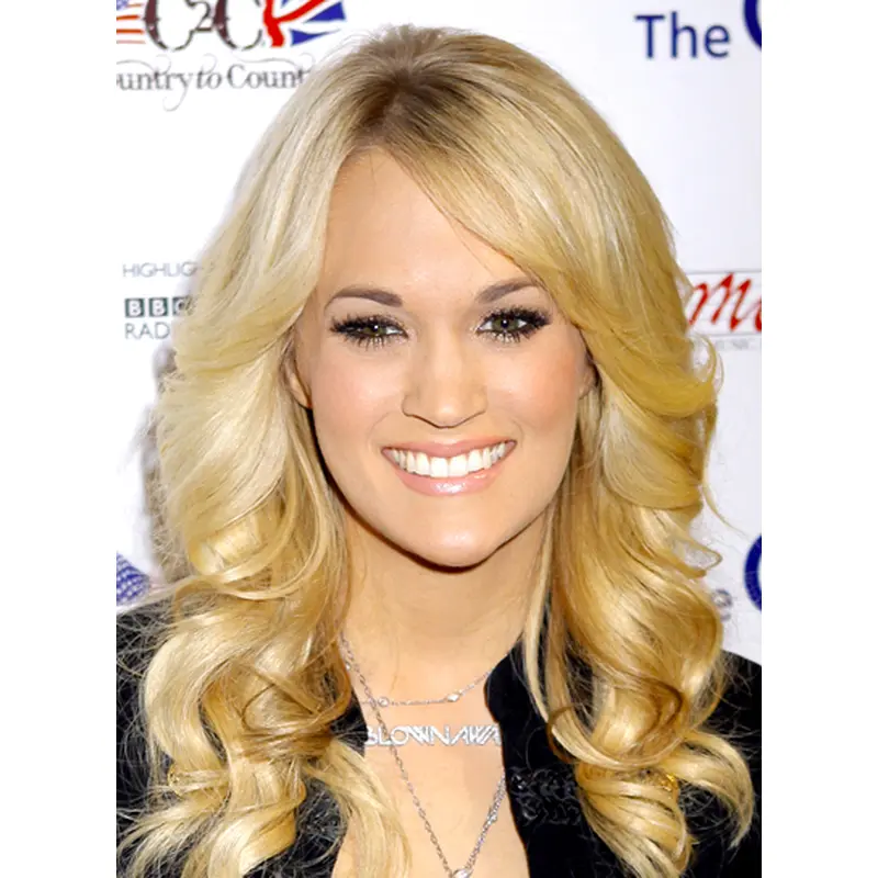 Elegant Blonde Wavy Long Celebrity Wigs