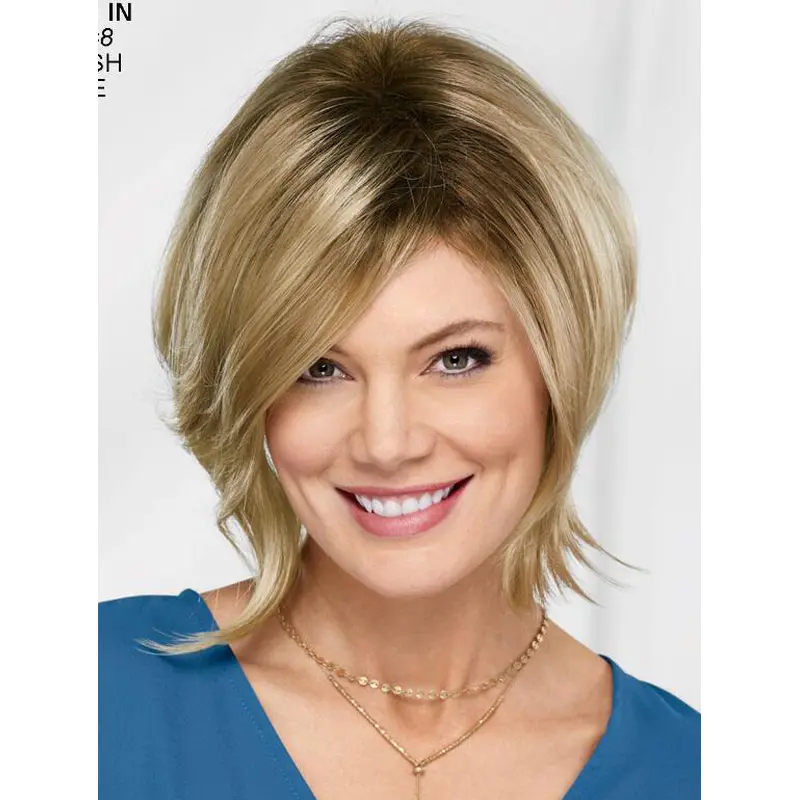 10" Chin Length Blonde Straight New Bob Wigs