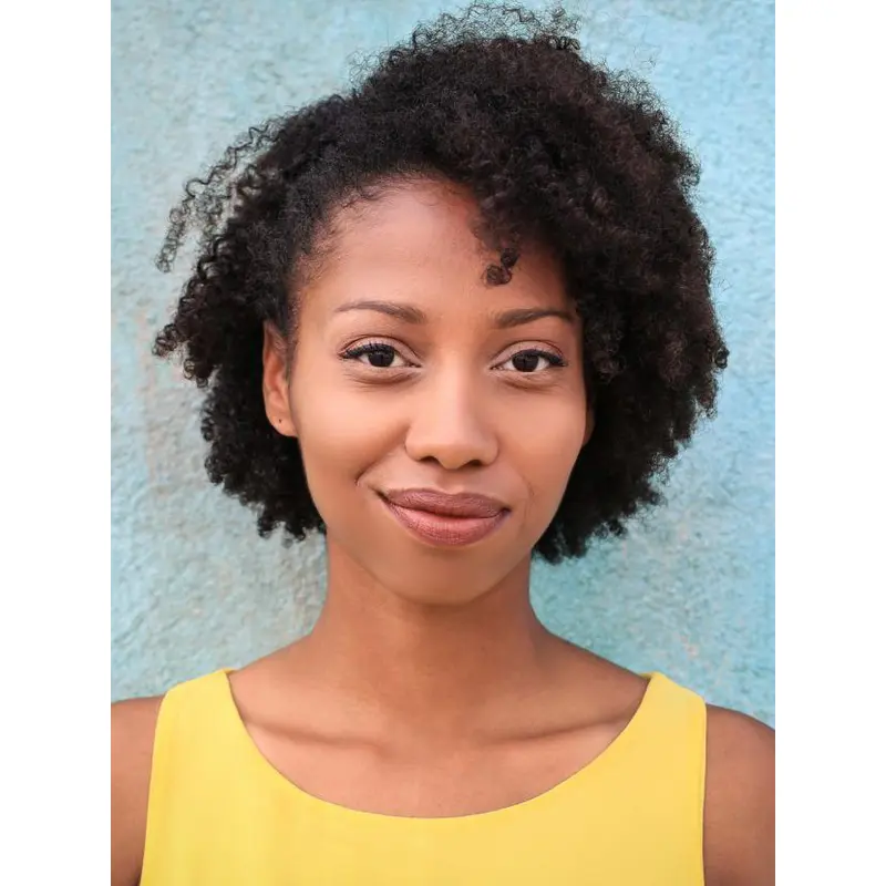 African Wigs Styles Chin Length Without Bangs Monofilament Wigs