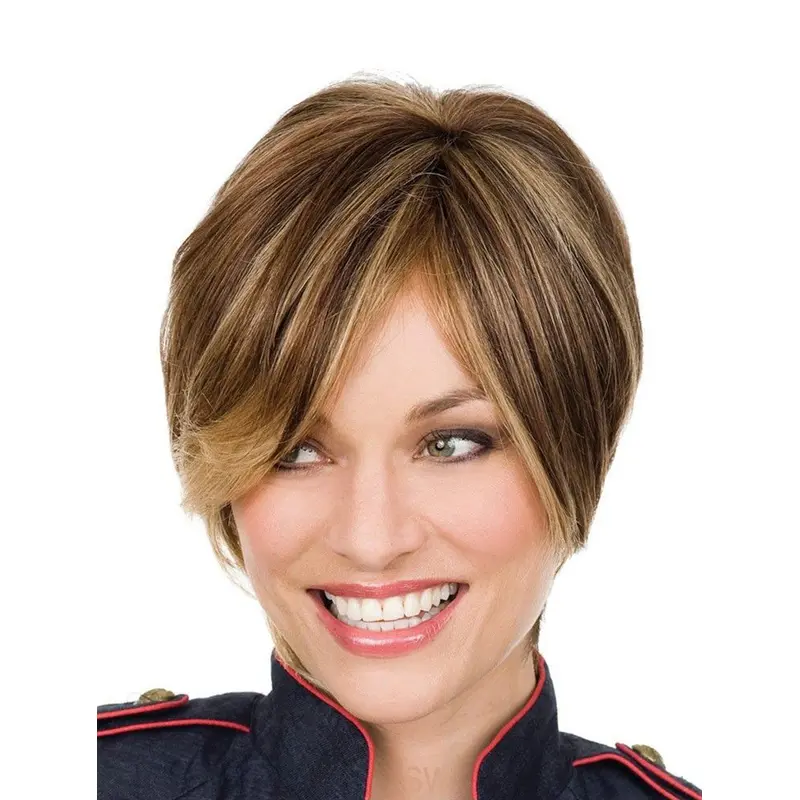 Durable Lace Front Straight Short Petite Wigs