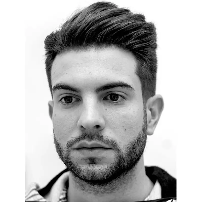 Mens Lace Front Wigs 4" Straight Boycuts Synthetic Wigs