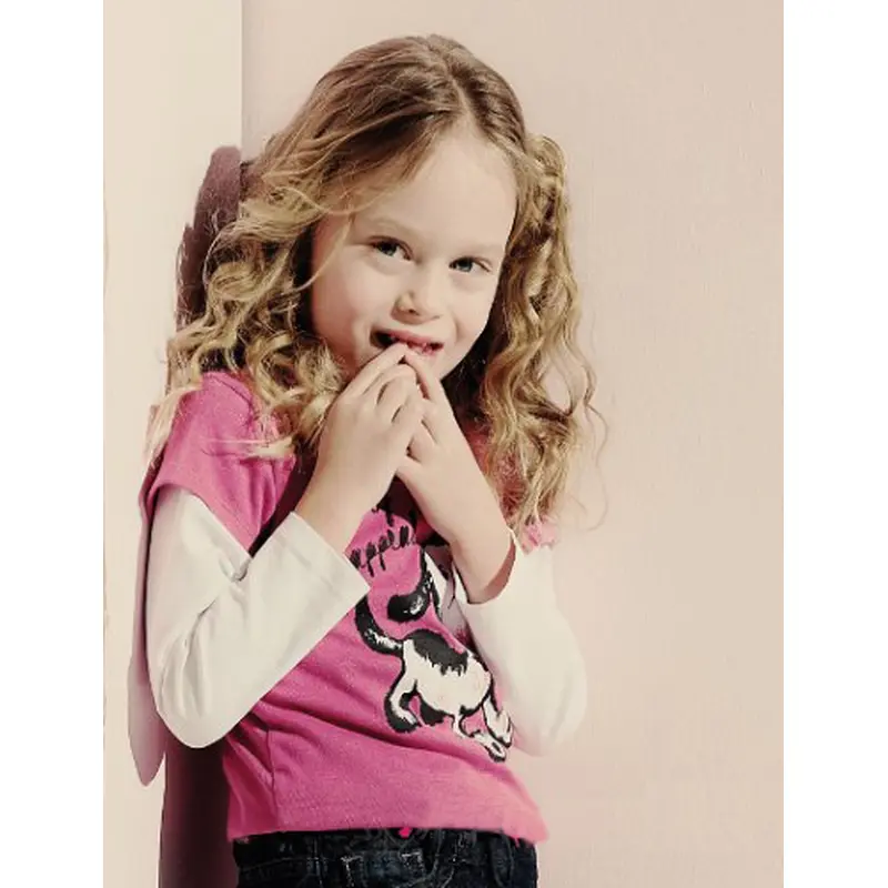 No-fuss Blonde Wavy Long Kids Wigs