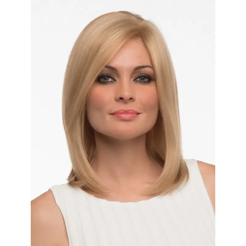 Shoulder Length Blonde Monofilament Full Lace Wigs
