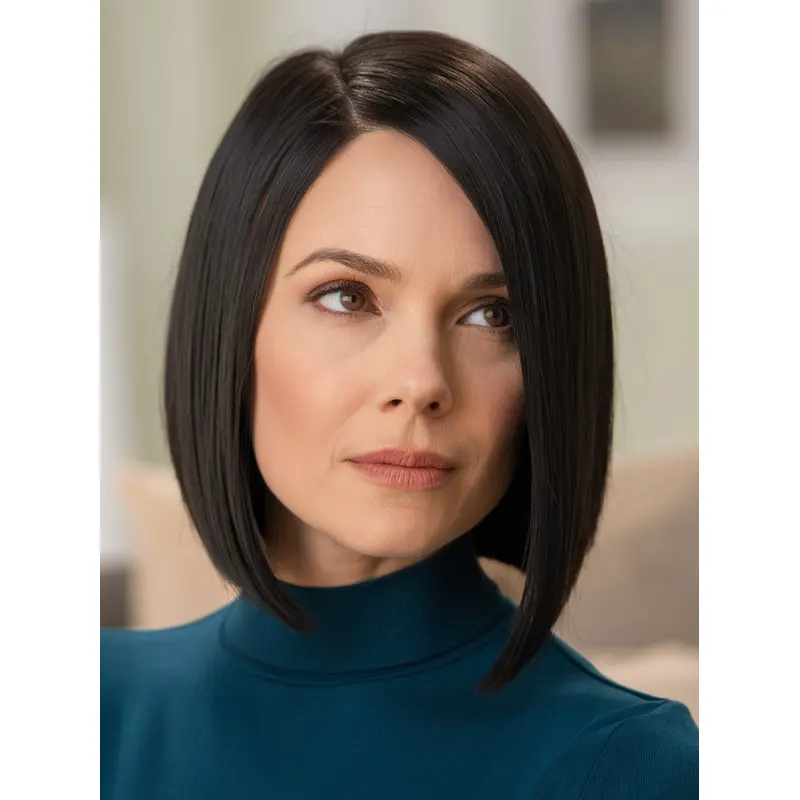 Bob Lace Wigs Straight Chin Length 10" Without Bangs Wigs