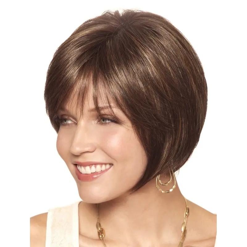 Easy Monofilament Straight Short Petite Wigs