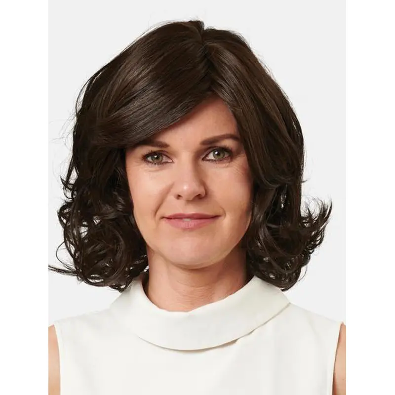 Straight Monofilament Synthetic Brown 14" Bobs Amazing Medium Wigs