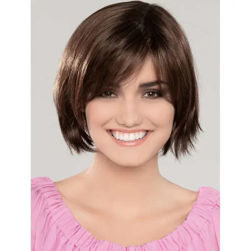 10" Chin Length Brown Straight Bob Wigs