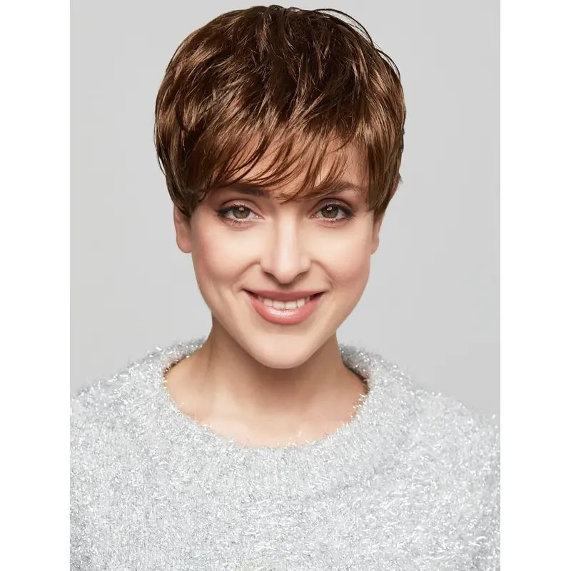 4" Cropped Straight Blonde Gorgeous Lace Front Wigs