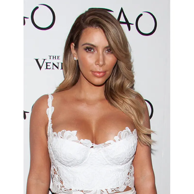 Preferential Blonde Wavy Long Kim Kardashian Wigs