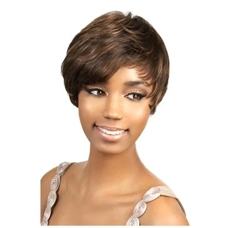 Brown Nice Layered Straight Short Wigs