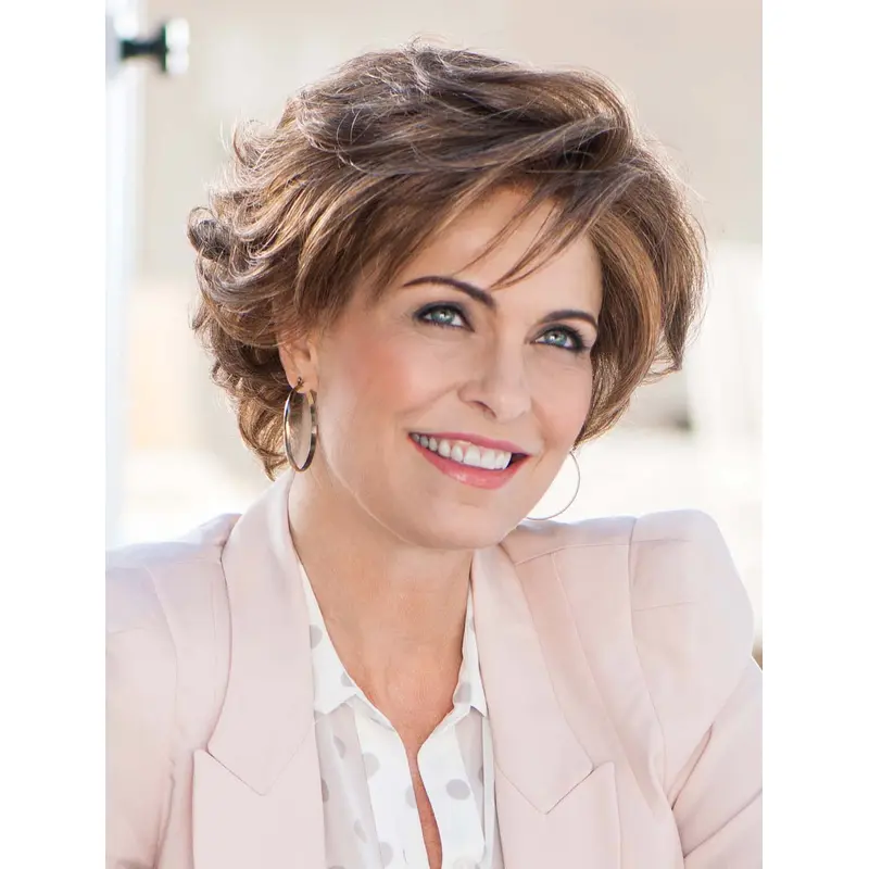 Monofilament Chin Length Blonde Bob