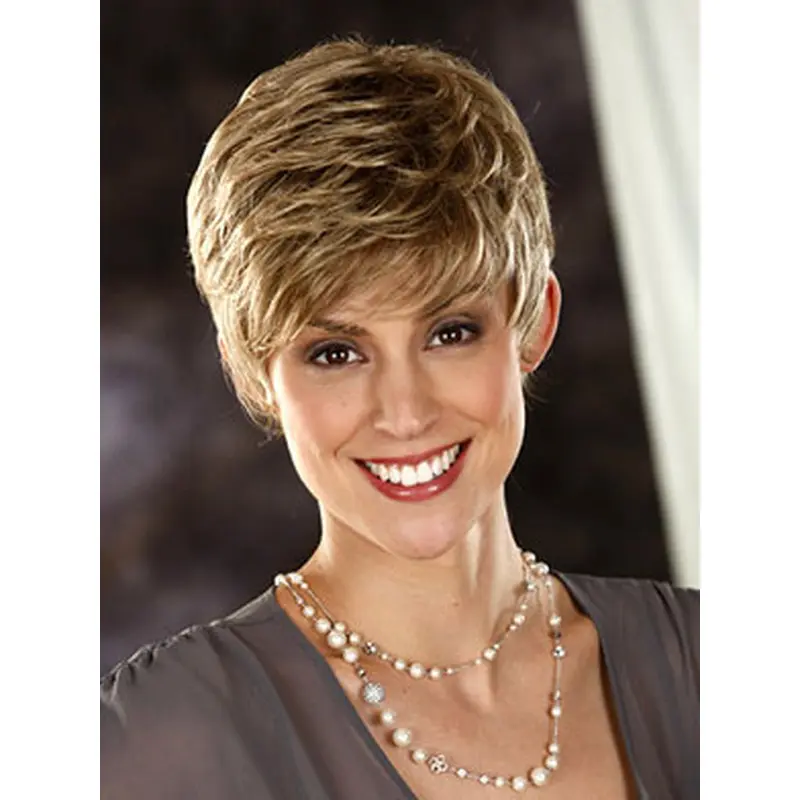Boycuts Wavy Synthetic Fashionable Short Wigs