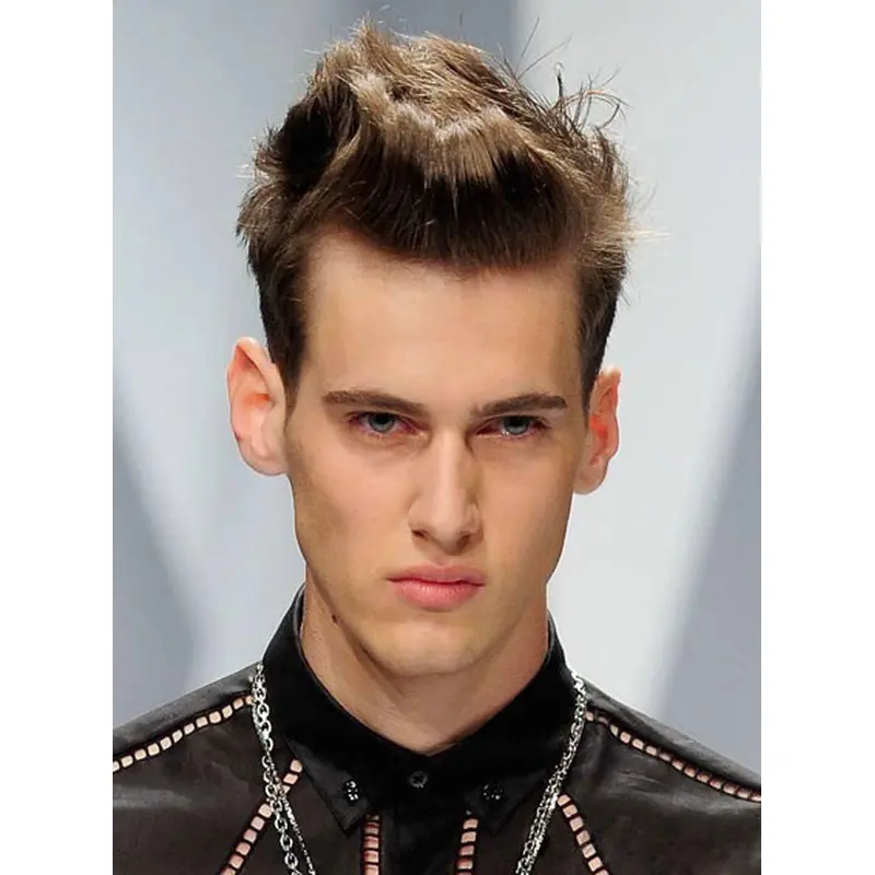 Best Brown Straight Cropped Men Wigs