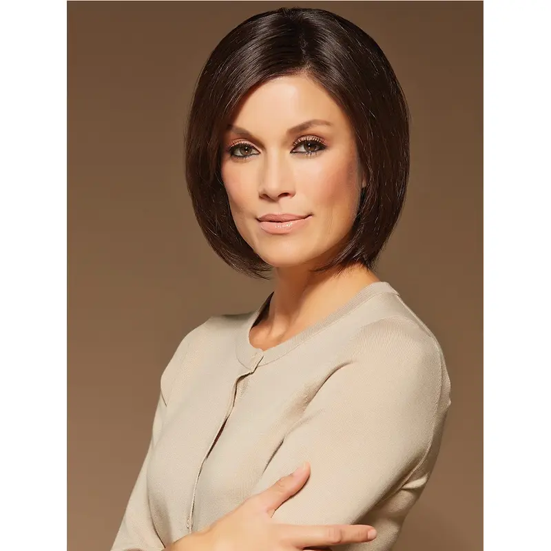 High Quality Chin Length Straight Brown Bobs Fashional Wigs