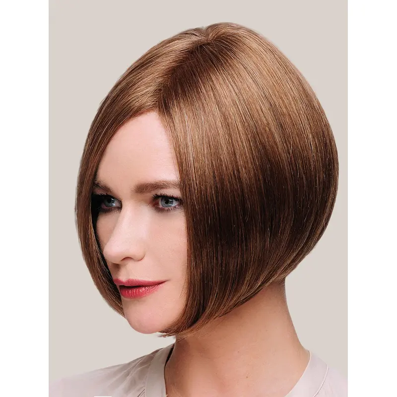 Ideal 10" Chin Length Straight Brown Bob Wigs