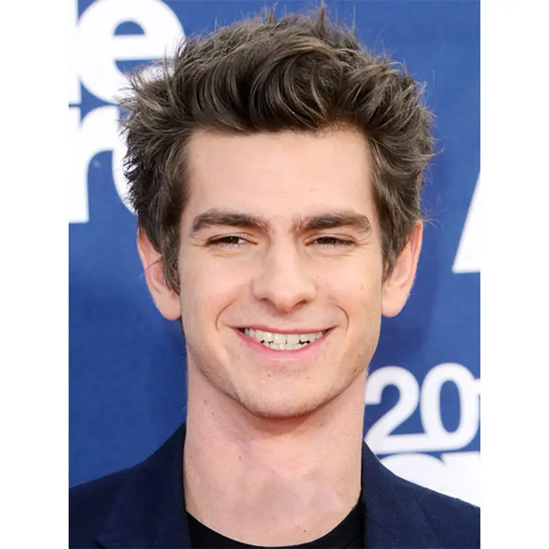 Modern Brown Wavy Cropped Men Wigs