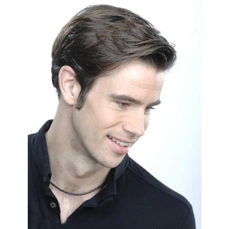 Style Brown Straight Short Men Wigs