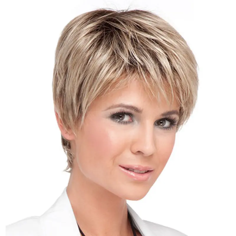 Blonde Lace Front Synthetic Preferential Short Wigs