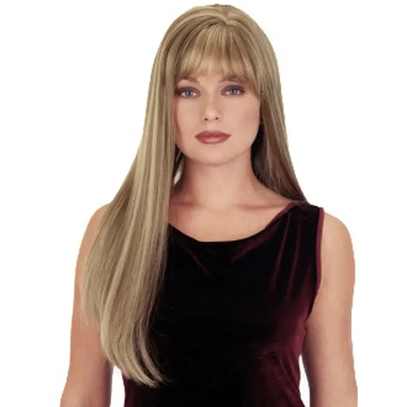 Stylish Blonde Straight Long Synthetic Wigs