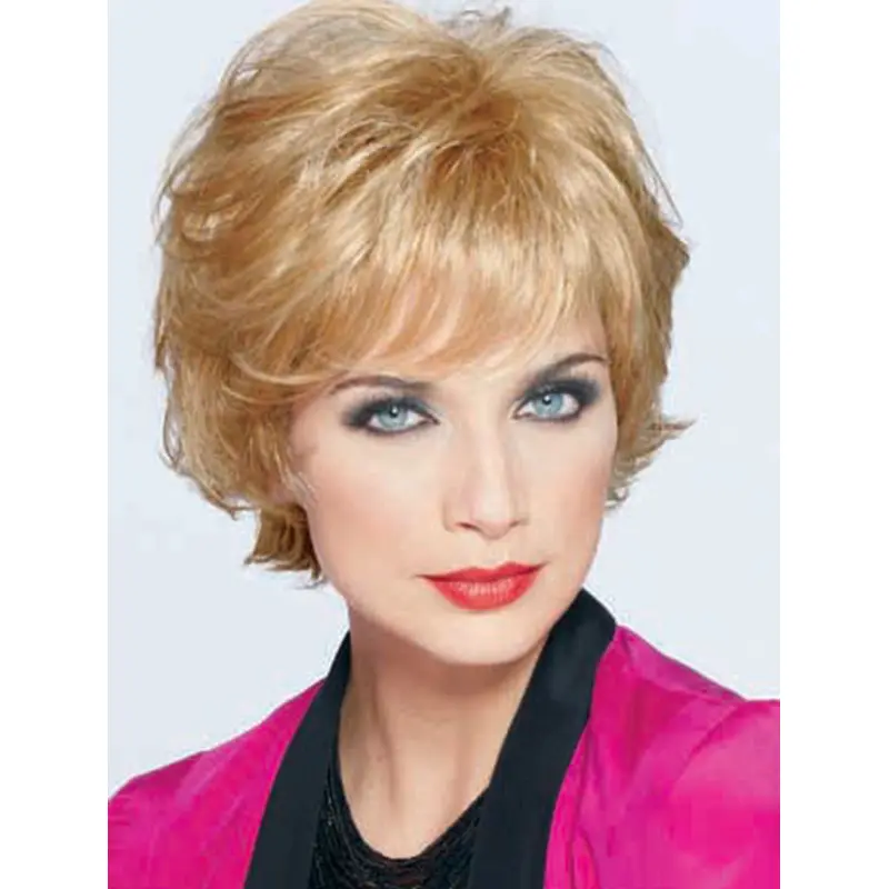 Cool Blonde Wavy Short Classic Wigs