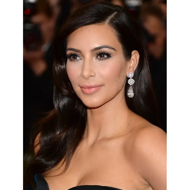 Top Wavy Long Brown Kim Kardashian Wigs