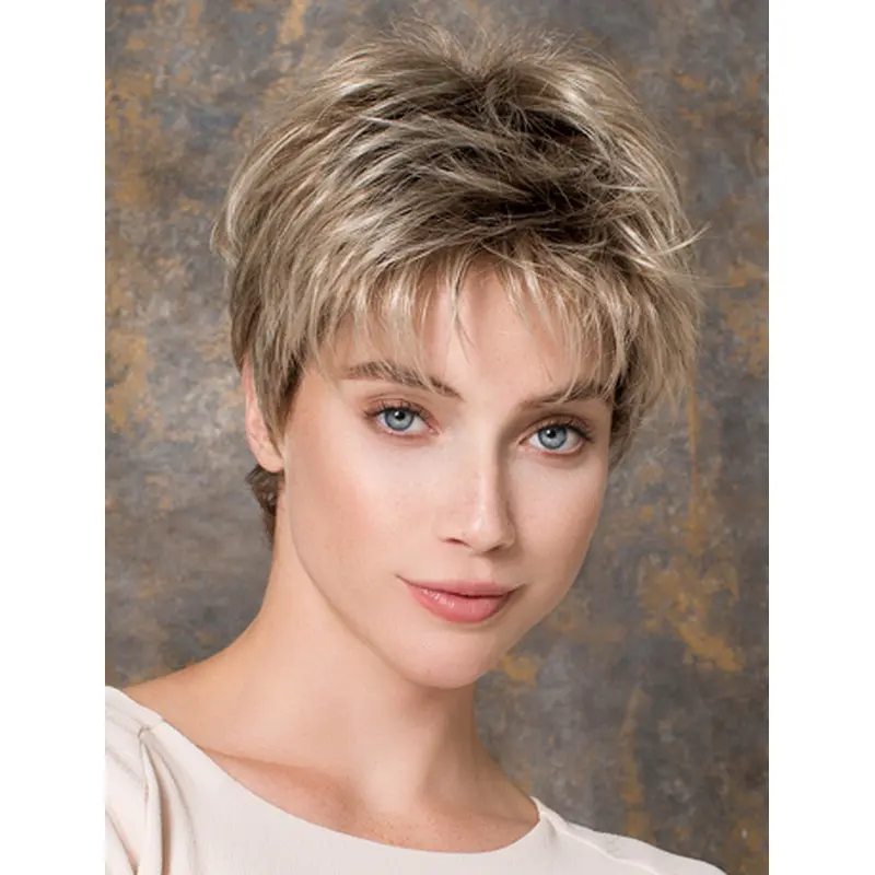 Blonde Boycuts Straight Capless 6" Synthetic Wigs Online
