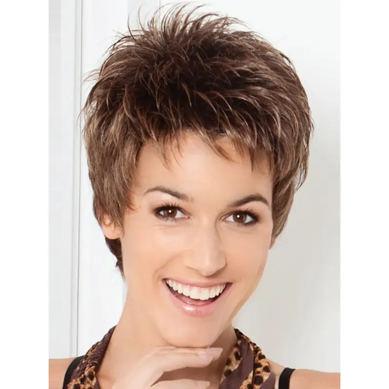 Lace Front High Quality Boycuts Straight Short Wigs