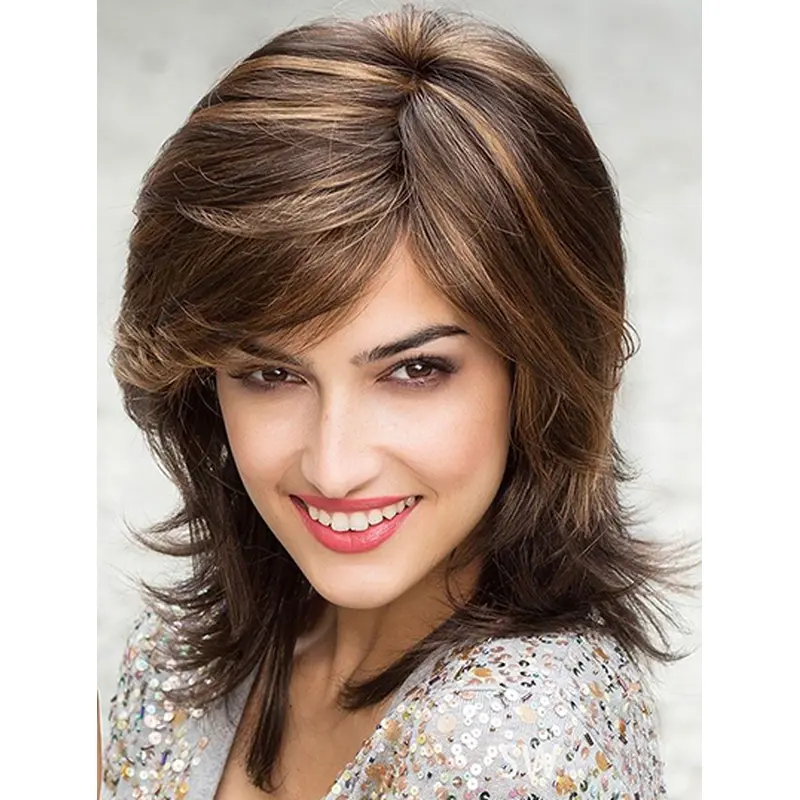 Faddish Lace Front Straight Shoulder Length Lace Wigs