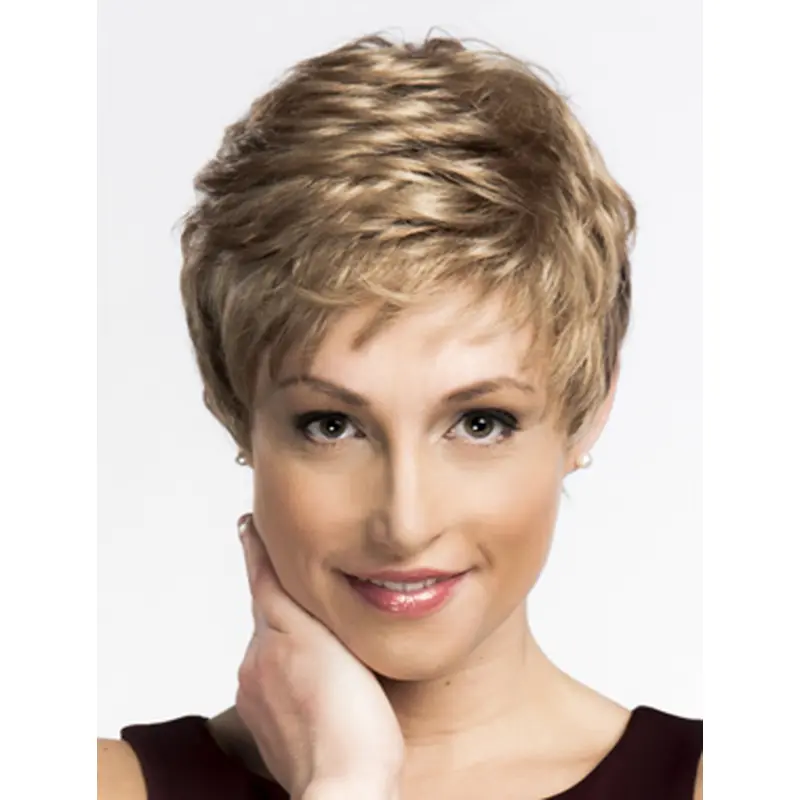 Perfect Cropped Wavy Blonde Boycuts New Design Wigs