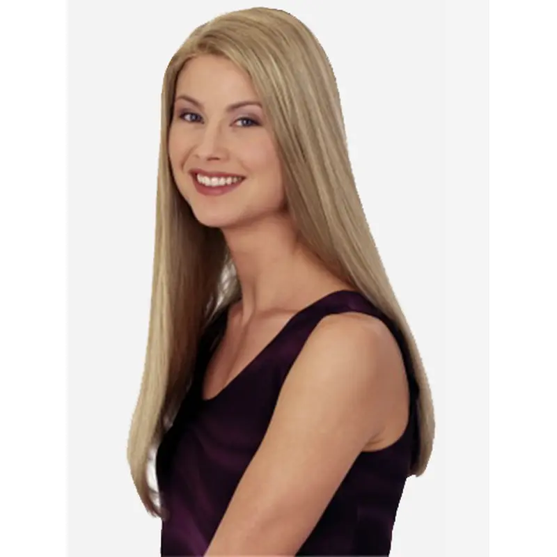 Shining Blonde Straight Long Synthetic Wigs