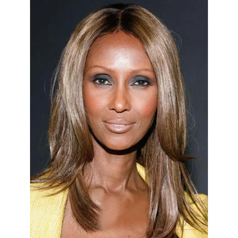 Iman Medium Straight Synthetic Lace Front Wigs