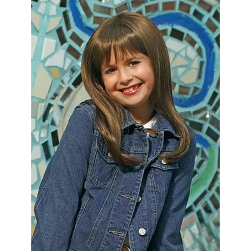 Nice Lace Front Straight Long Kids Wigs