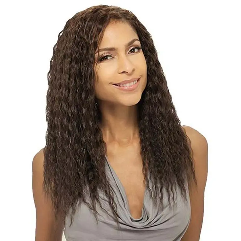 Stylish Brown Wavy African American Wigs