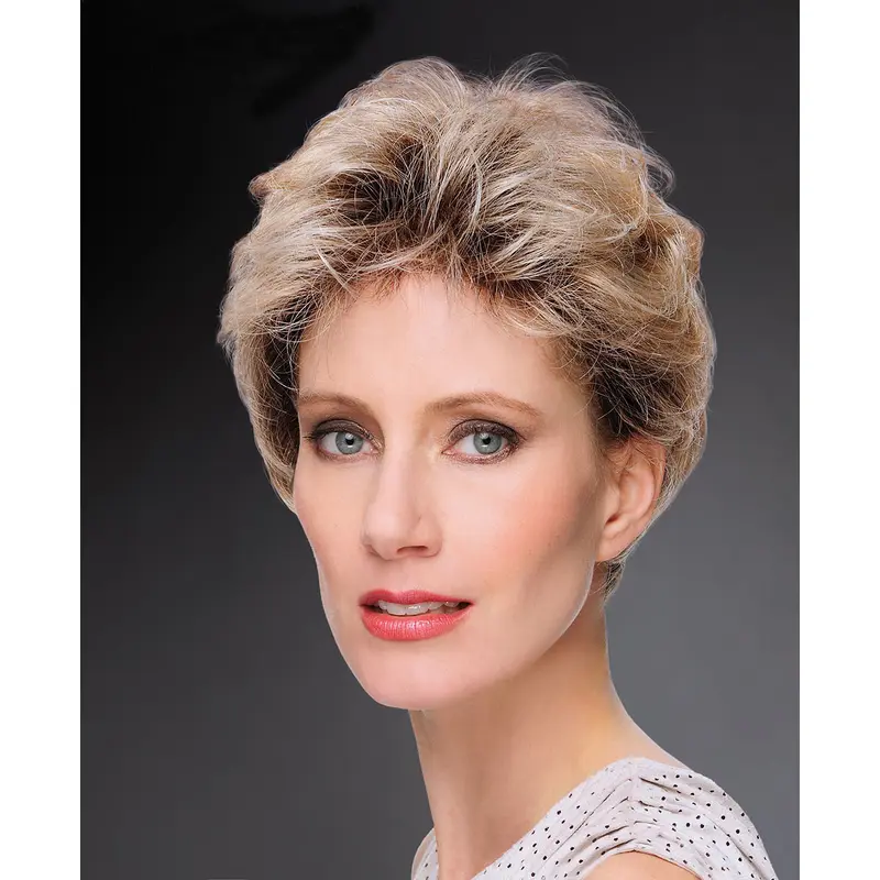 Blonde Straight 100% Hand-tied Modern Boycuts Synthetic Wigs